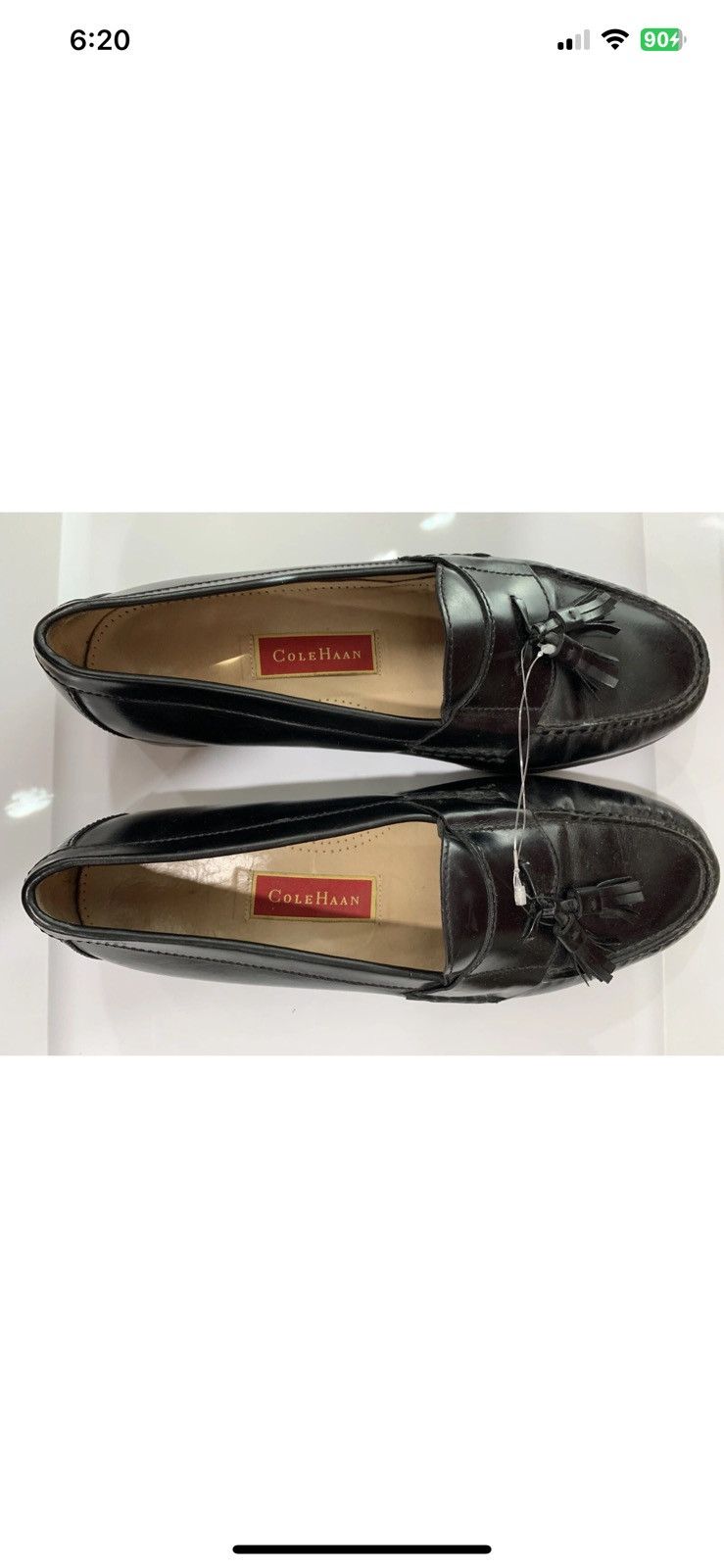 Cole Haan Cole Haan mens sz 11.5 D black loafers slip on tassel shoes Size US 11.5 / EU 44-45 - 10 Thumbnail