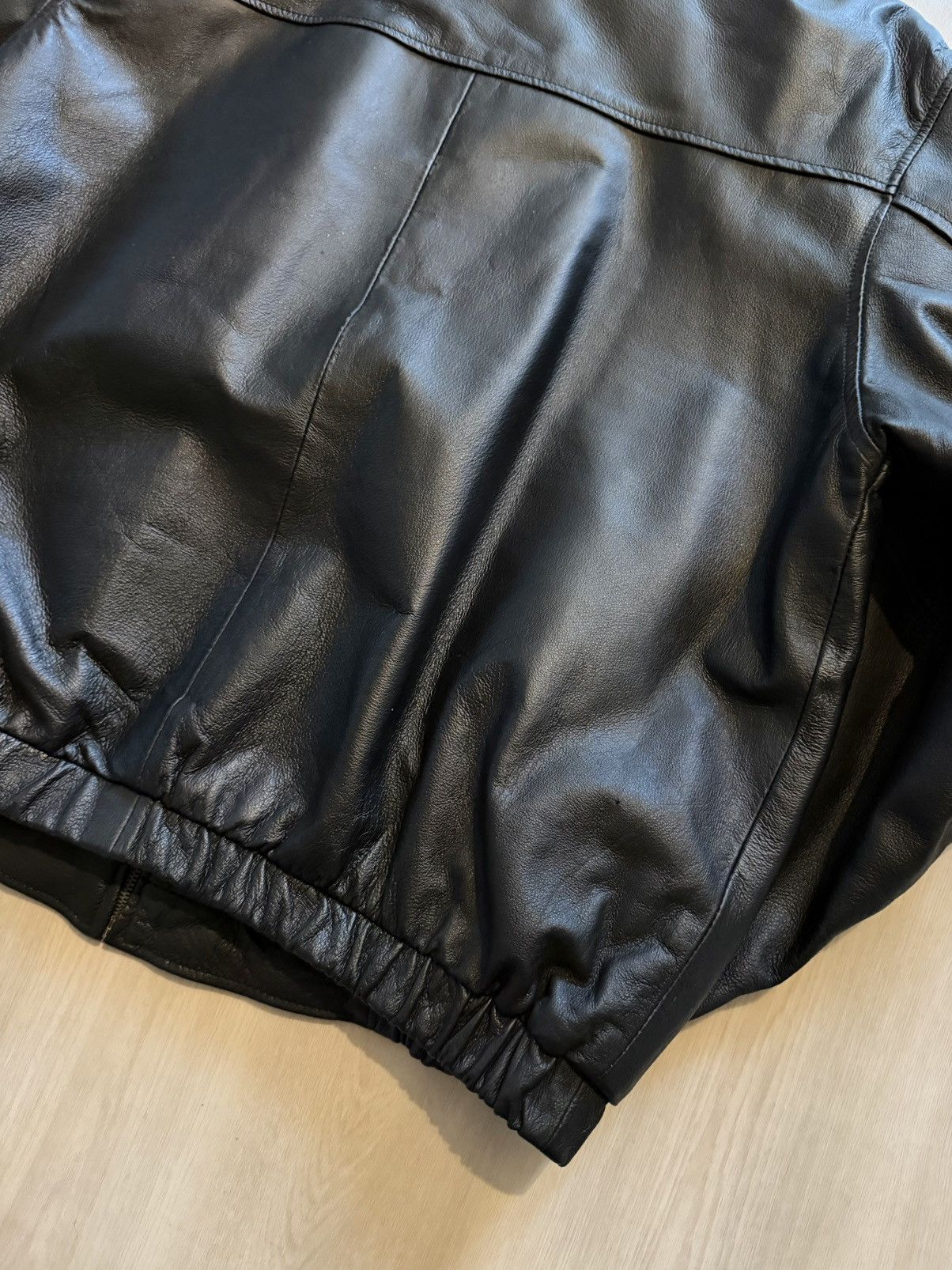 Vintage Vintage St. John's Bay Leather Bomber Quilted Lined Sz XL Size US XL / EU 56 / 4 - 10 Thumbnail