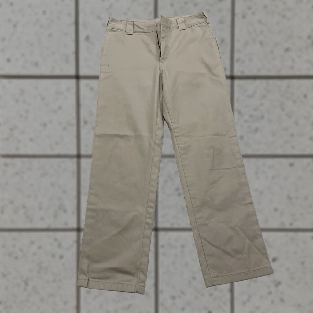 Dickies DICKIES Pants Women 5/27 Work Crop Roll Hem Khaki Logo Heritage Pants 5/27 30x28 Size 27" / US 4 / IT 40 - 1 Thumbnail