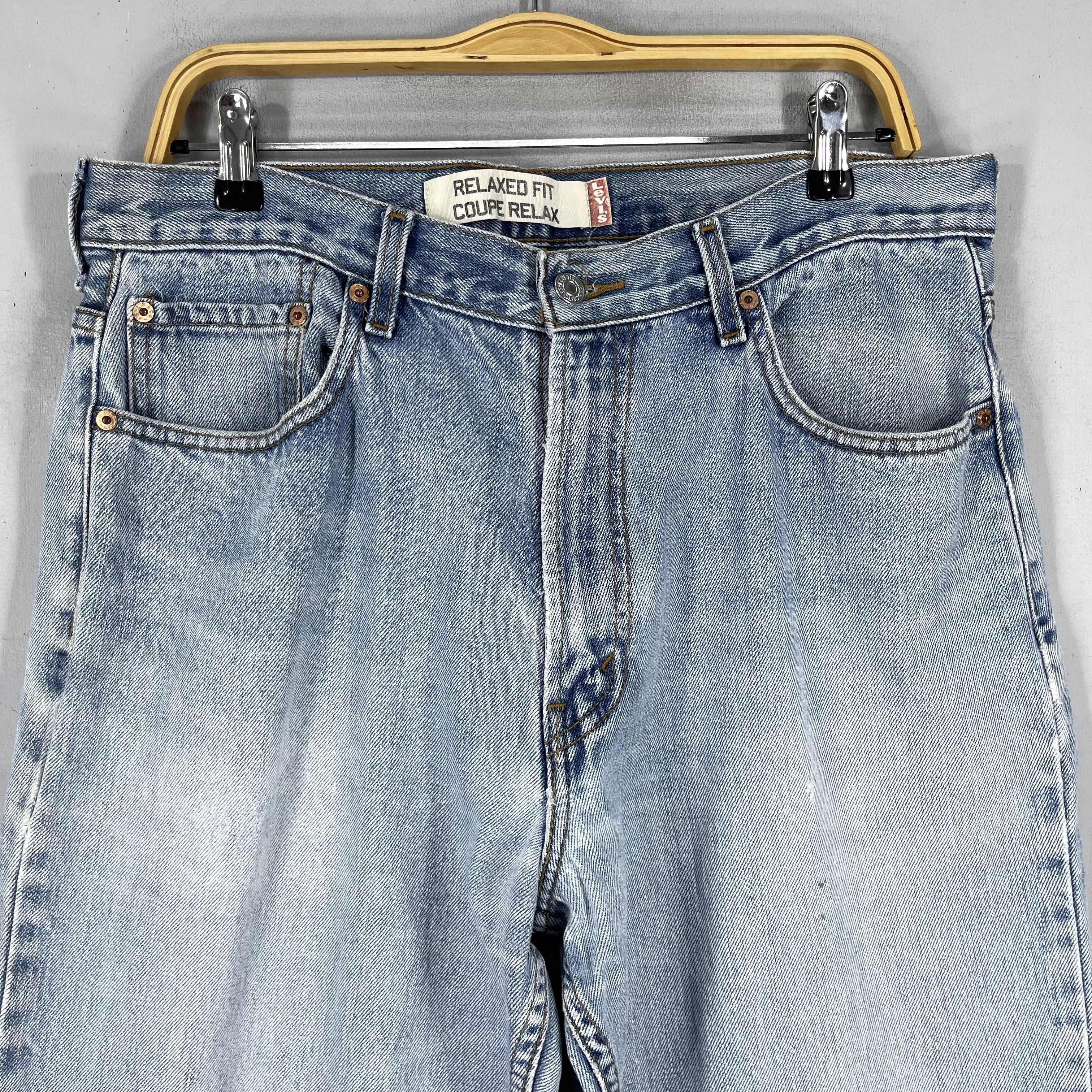 Jean × Levi's Size 34 Vintage Levis Relaxed Fit Distressed Jeans Size US 34 / EU 50 - 2 Thumbnail