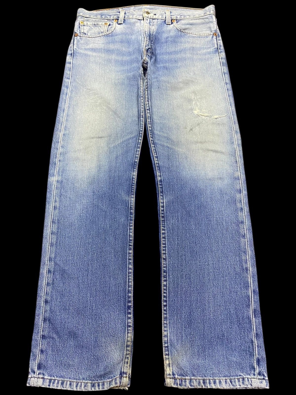 Levi's Vintage Clothing Vintage Levis 505 Y2K Faded Wash Distressed Style Loose Jean Size US 33 - 1 Thumbnail