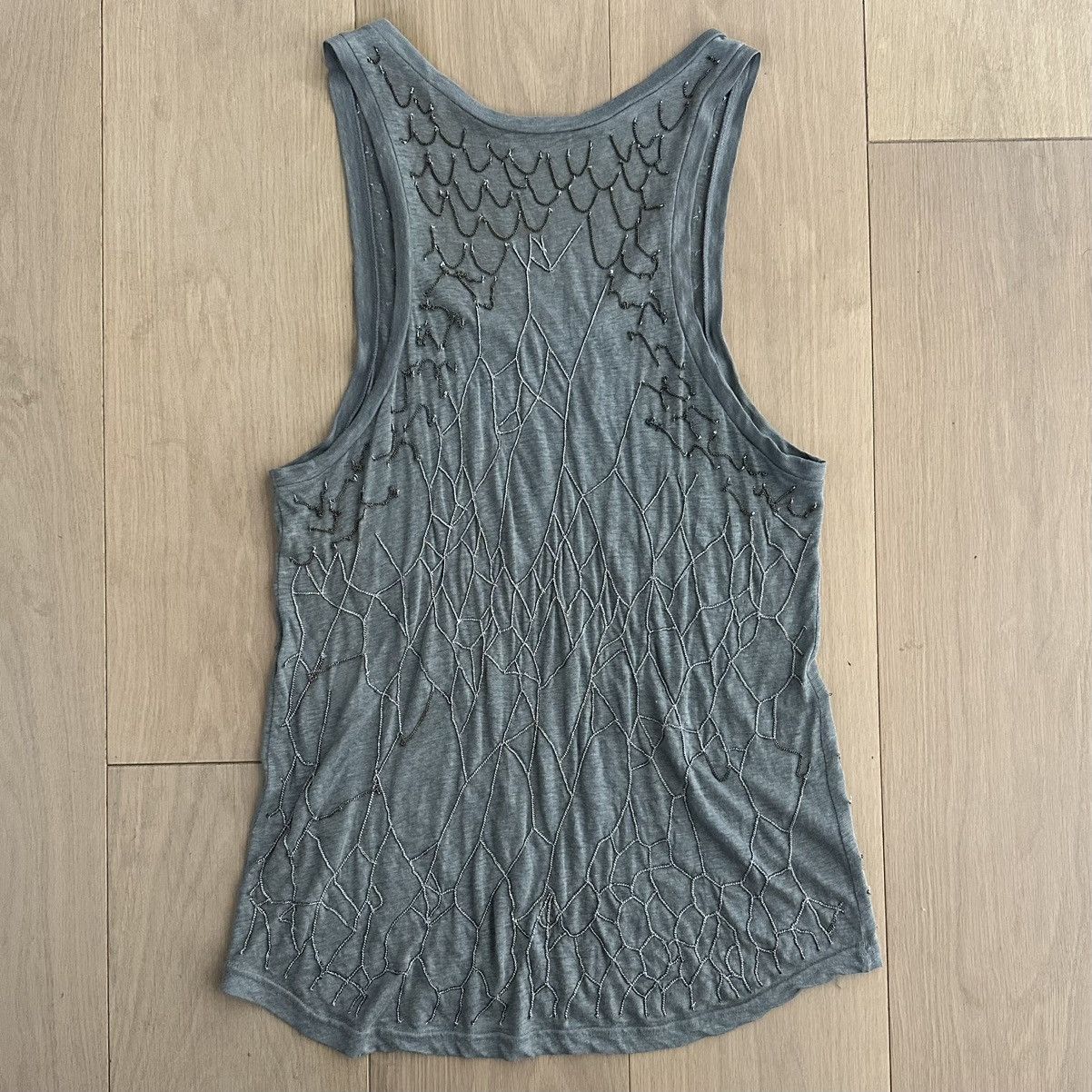 Balmain FW2009 Multi Chain Linen Tank Top Christophe Decarnin Era Size US M / EU 48-50 / 2 - 3 Thumbnail