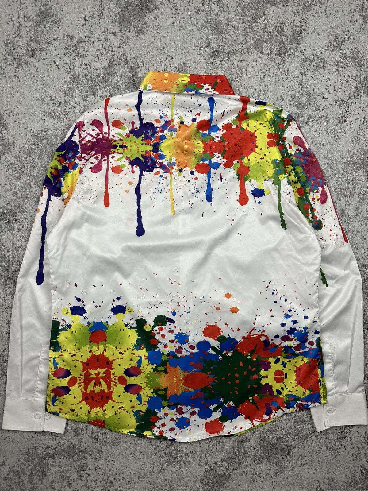 Other Y2K Shirt Paint Splatter Abstract Art Size US M / EU 48-50 / 2 - 2 Thumbnail