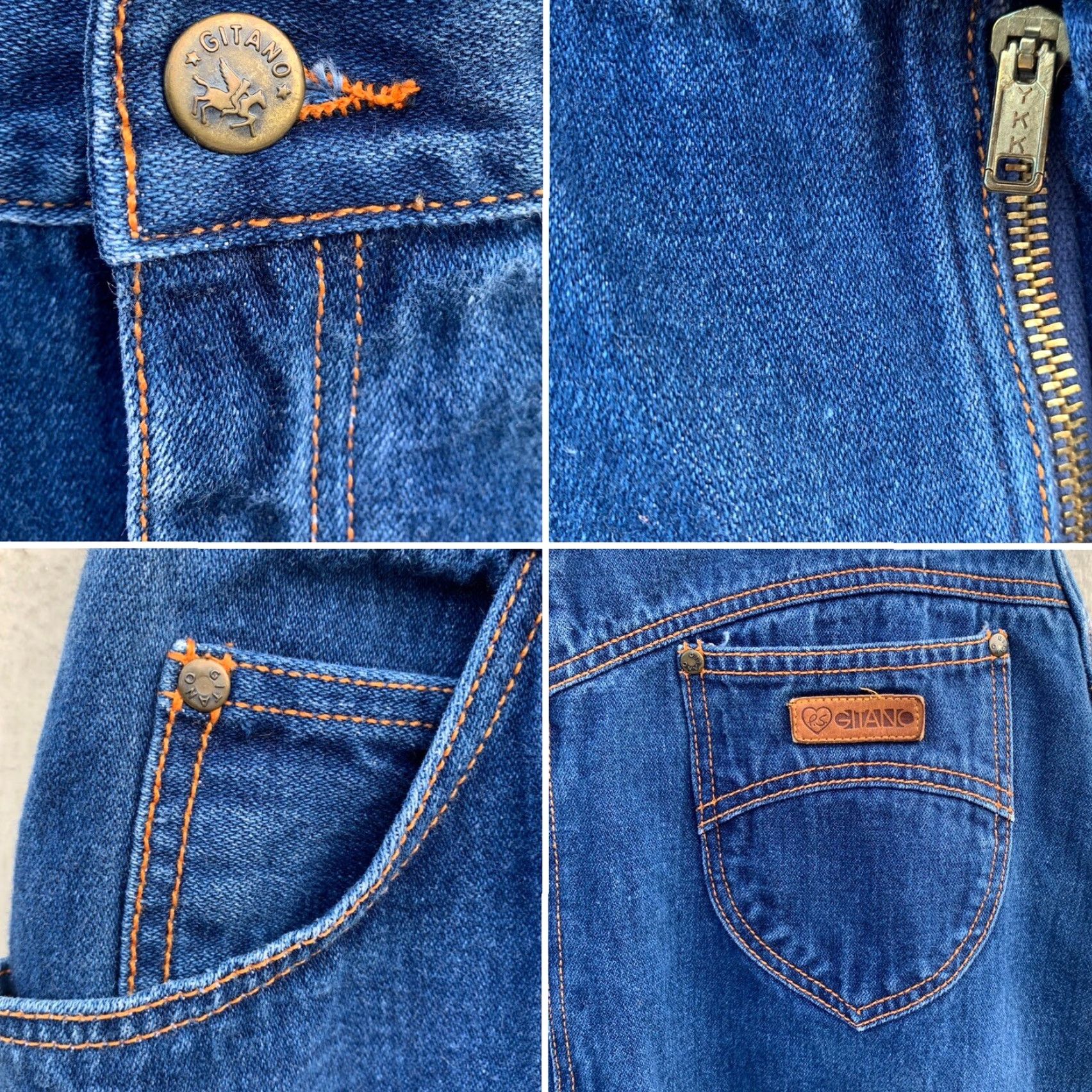 Vintage VINTAGE Gitano PS Jeans Skirt High Waist Denim 1980s 80s Size 18 30” Waist Blue Hip Hippy Casual Mens Womens Girls Size 40" / US 18 - 5 Thumbnail