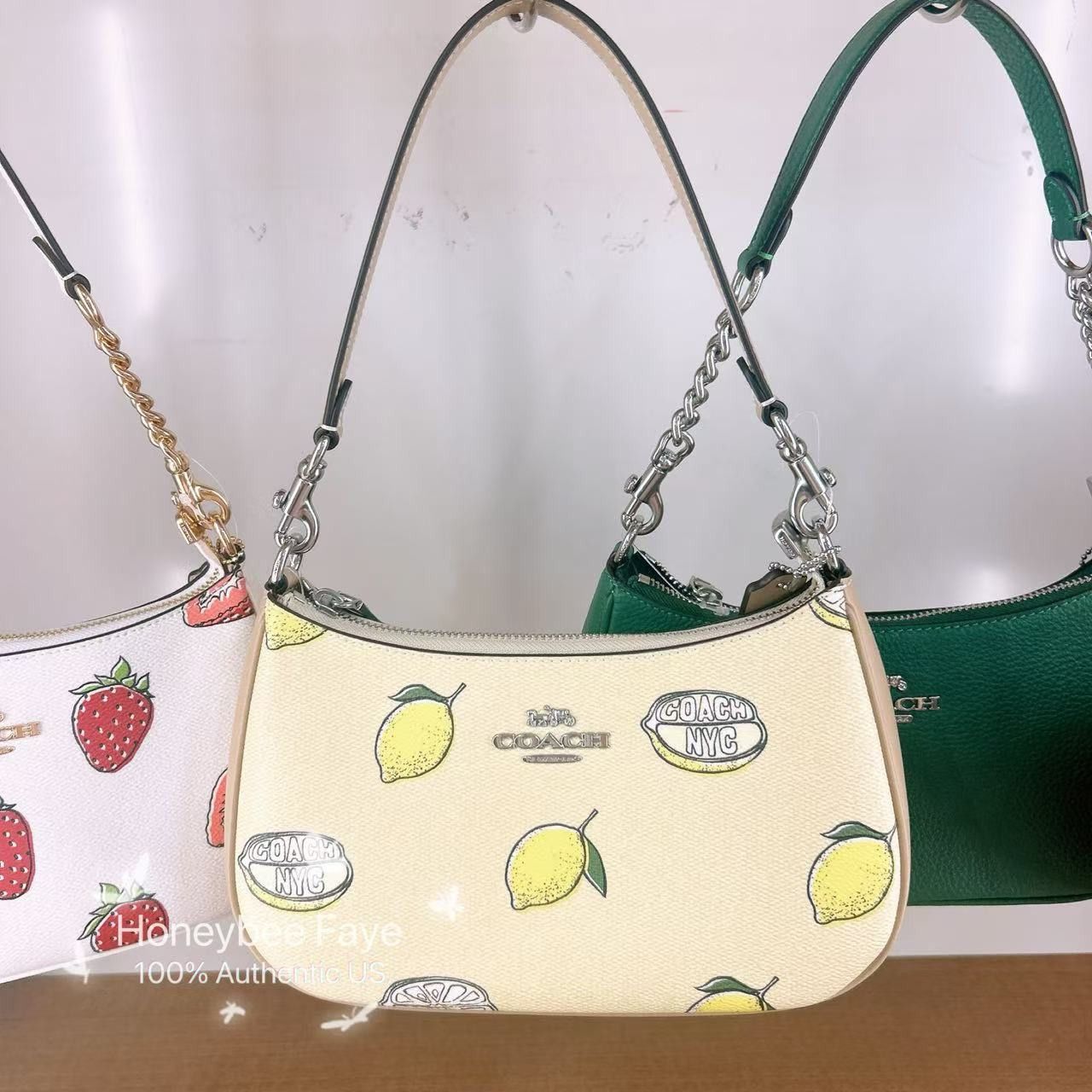 Coach Teri Shoulder Bag With Lemon Print CBA53 Size ONE SIZE - 1 Thumbnail