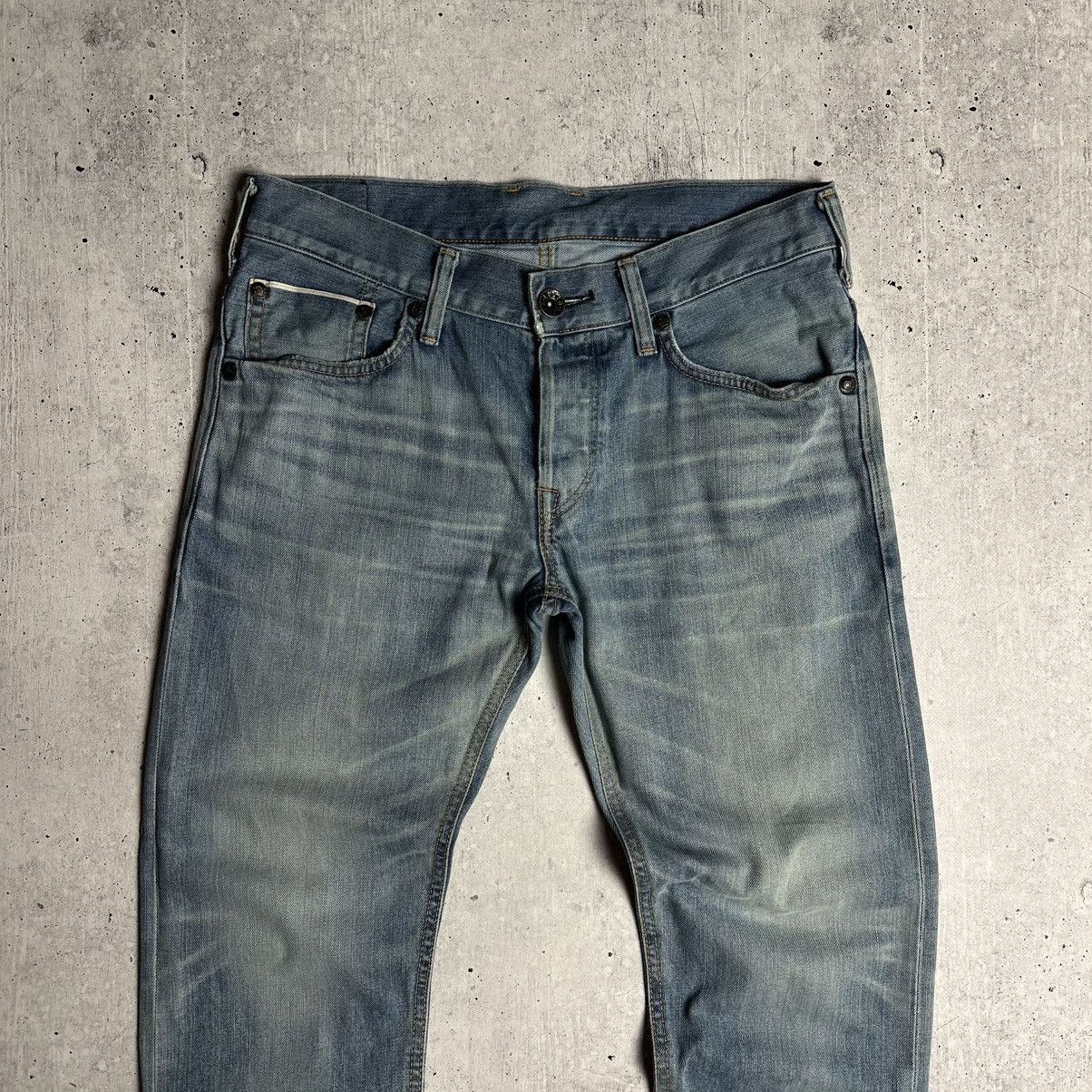 Edwin × Self Edge × Vintage Edwin “SEN” SK505T Made In Japan Selvedge Denim Jeans Size US 30 / EU 46 - 3 Thumbnail