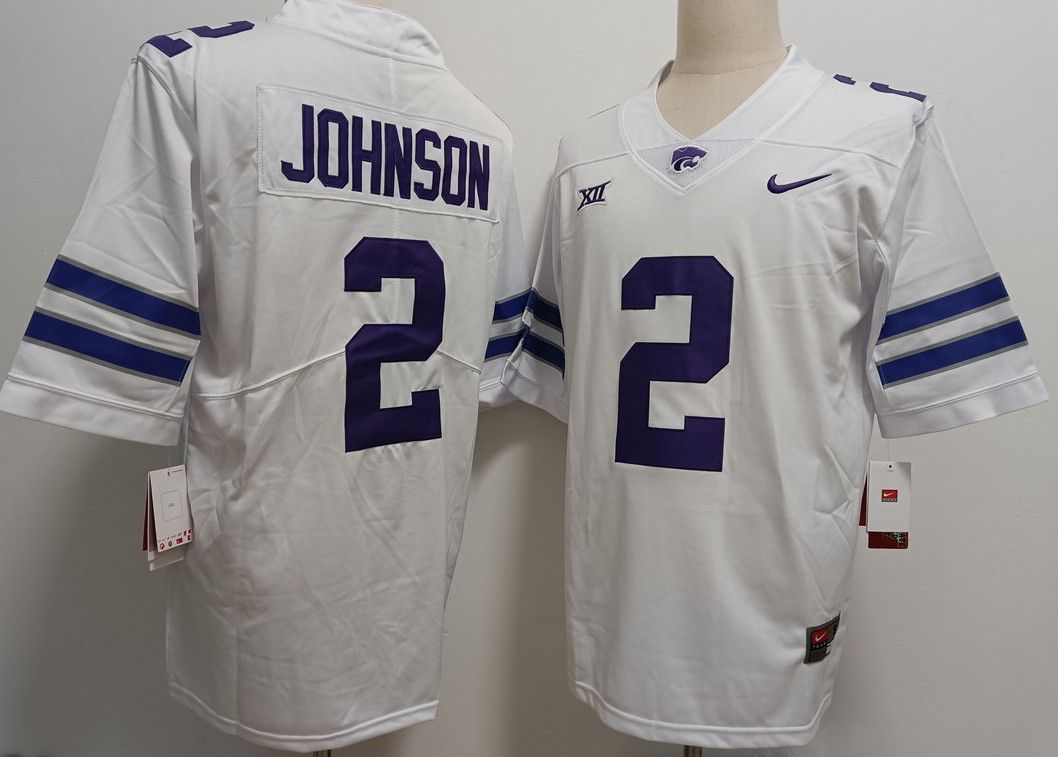 Other Men's Kansas State Wildcats 2 Avery Johnson White Jerseys Size US S / EU 44-46 / 1 - 1 Thumbnail