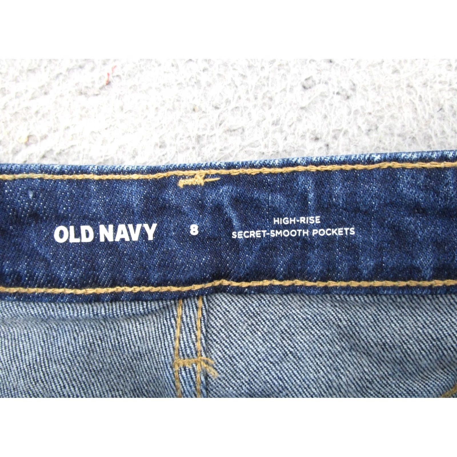 Old Navy Old Navy High Rise Secret Pocket Blue Denim Stretch Skirt Women's Size 8 NEW Size 30" / US 8 / IT 44 - 3 Thumbnail