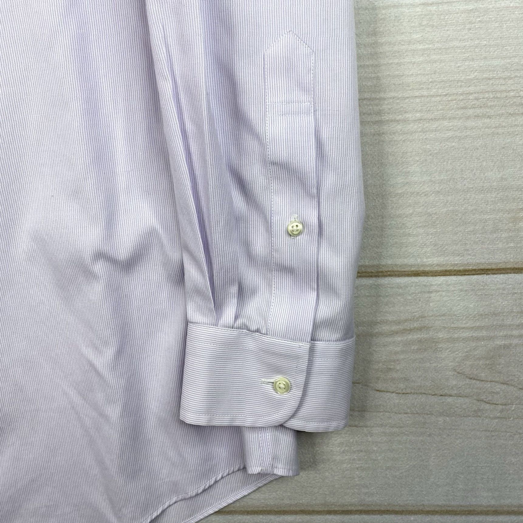 Jos. A. Bank VINTAGE Jos. A. Bank Shirt Travelers Collection Mens 16.5 36 Tailored Purple Stripe Shirt Mens 16.5 36 Purple Stripe Size US XL / EU 56 / 4 - 2 Thumbnail