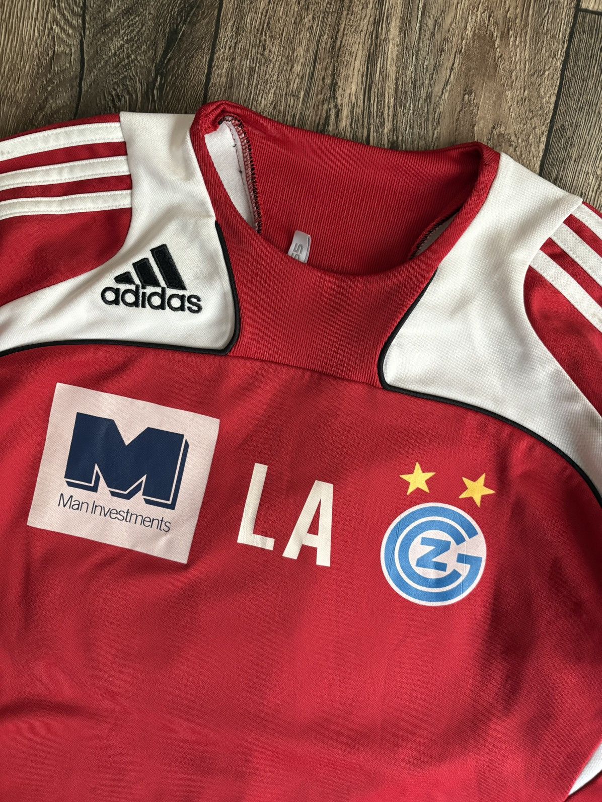 Adidas × Vintage Adidas Zurich Vintage Training Player Issue Sweatshirt 2009 Size US L / EU 52-54 / 3 - 2 Thumbnail