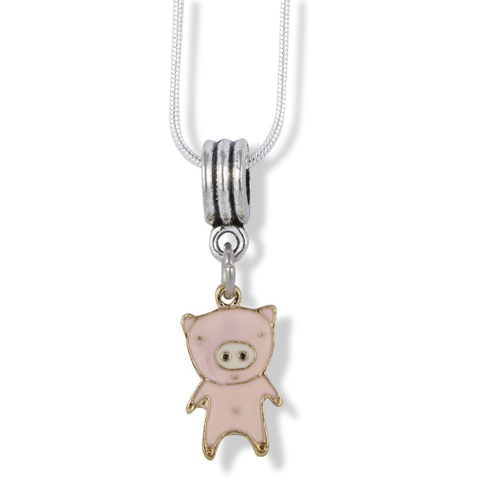 & Other Stories Pink Pig with White Nose Charm Necklace Pendant Jewelry Size ONE SIZE - 1 Thumbnail