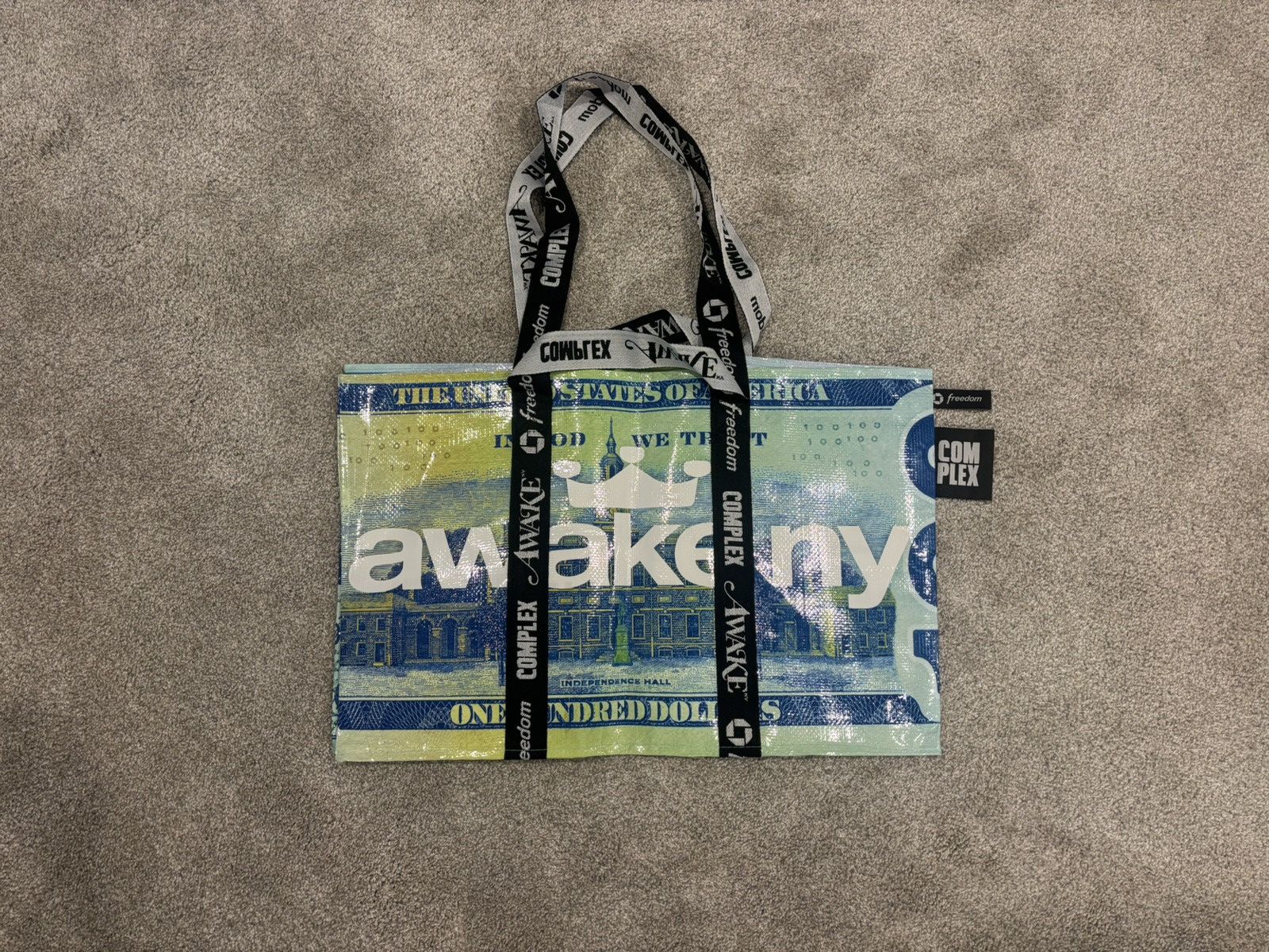 Awake NY Awake NY Tote Bag Complexcon Exclusive Blue Size ONE SIZE - 1 Thumbnail