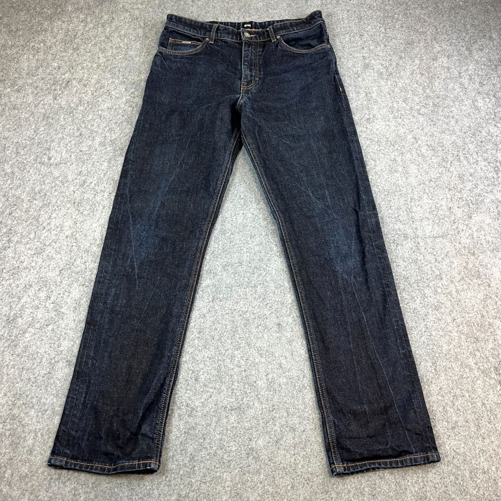 Hugo Boss HUGO BOSS Denim Jeans Regular Tapered 32 32 Indigo Blue 5-Pocket Mens Color Blue 90s? Size US 32 / EU 48 - 2 Thumbnail