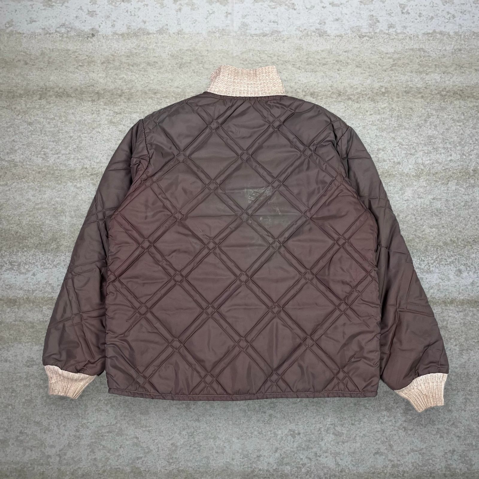 Vintage True Vintage 70s Puffer Jacket Mens L Chocolate Brown Nylon Size US L / EU 52-54 / 3 - 3 Thumbnail