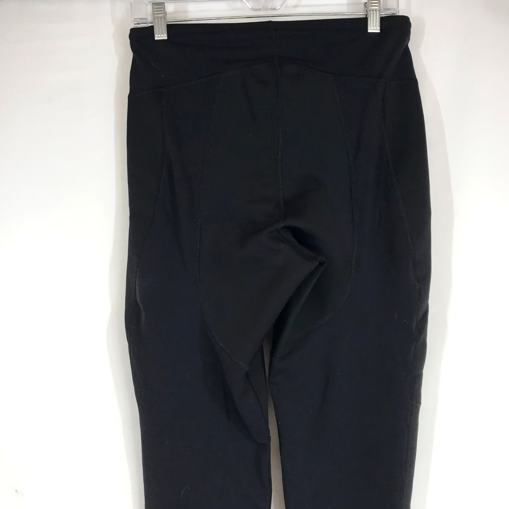 Vintage Performance Bike Womens XL Black Fleece Lined Cycling Leggings Padded Ankle Zip Size 40" / US 18 - 5 Thumbnail