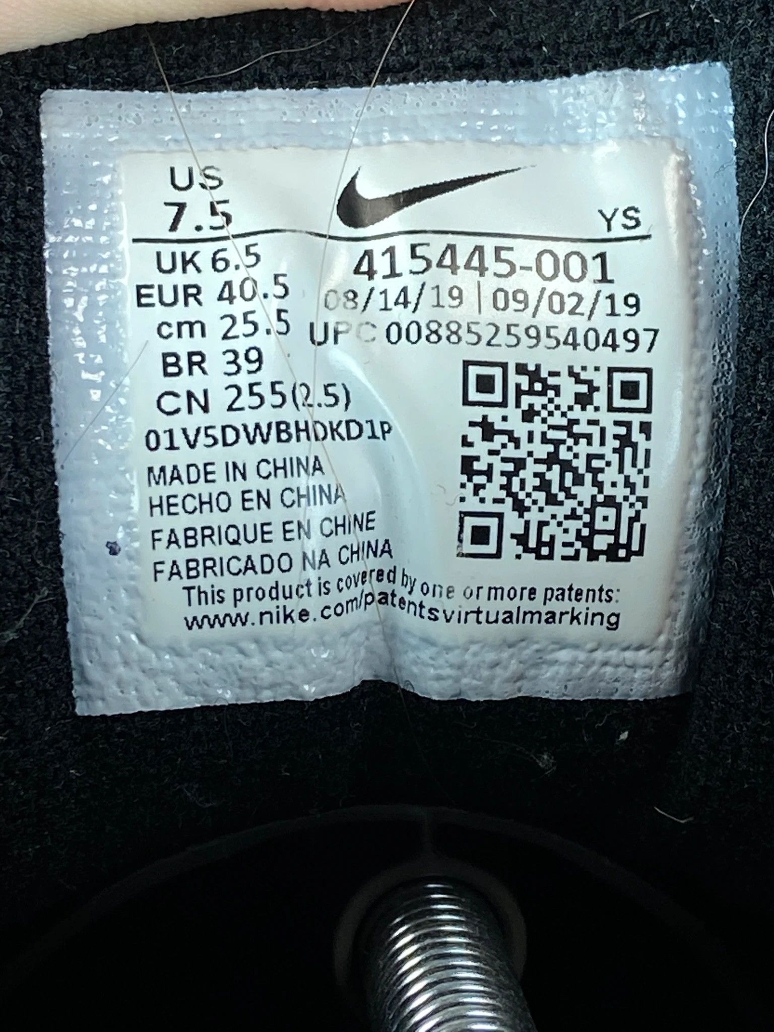 Nike Nike Air Monarch Black Sneakers 40.5 Size US 7.5 / EU 40-41 - 8 Thumbnail