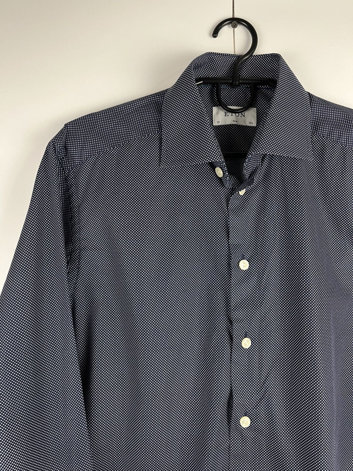 Eton Eton Luxury Polka Dot Cotton Long Sleeve Shirt Button Up Size US M / EU 48-50 / 2 - 2 Thumbnail