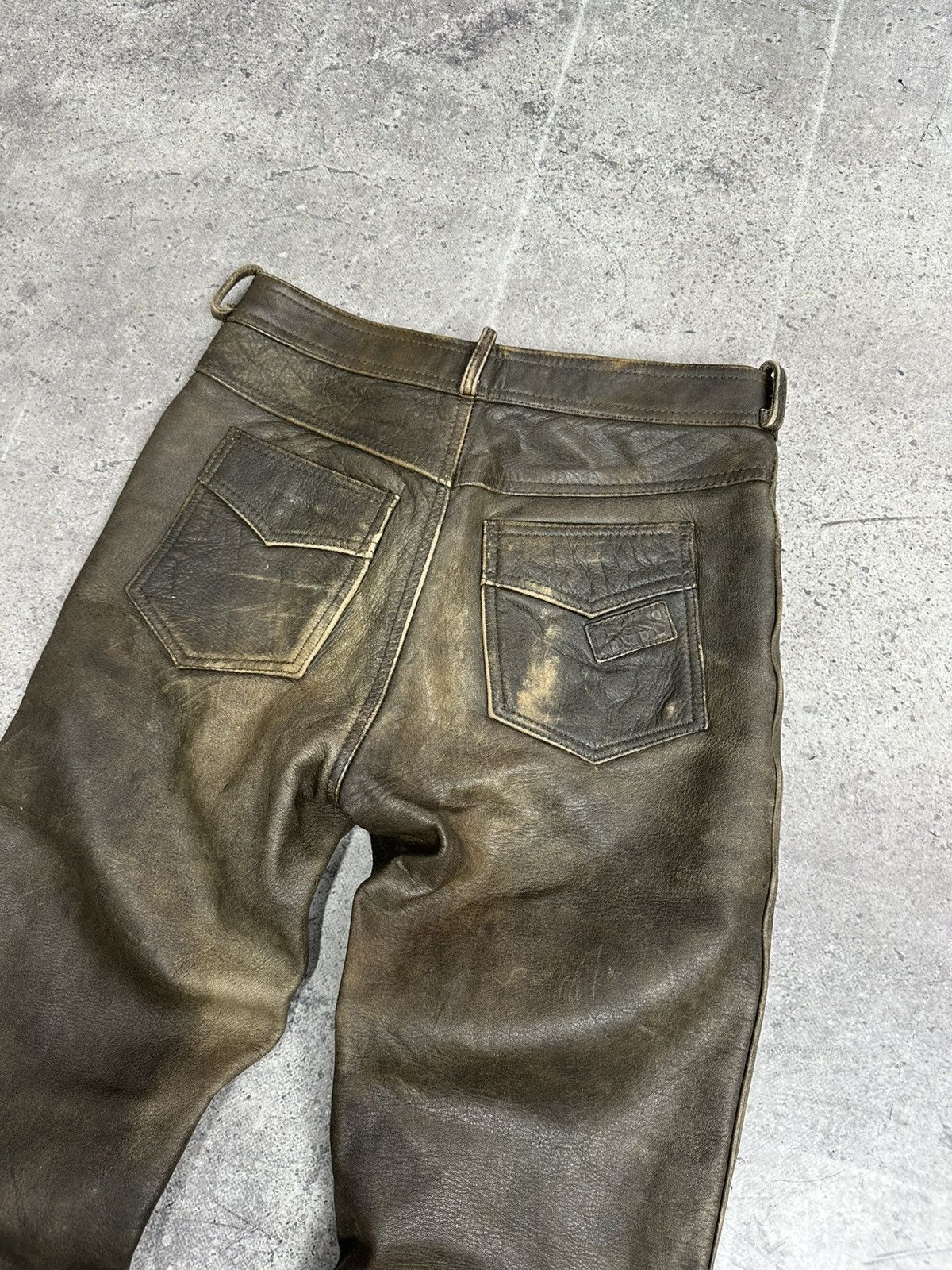 Leather Vintage IXS Leather Pants Black Motorcycle Y2K Archival Size US 31 - 10 Thumbnail