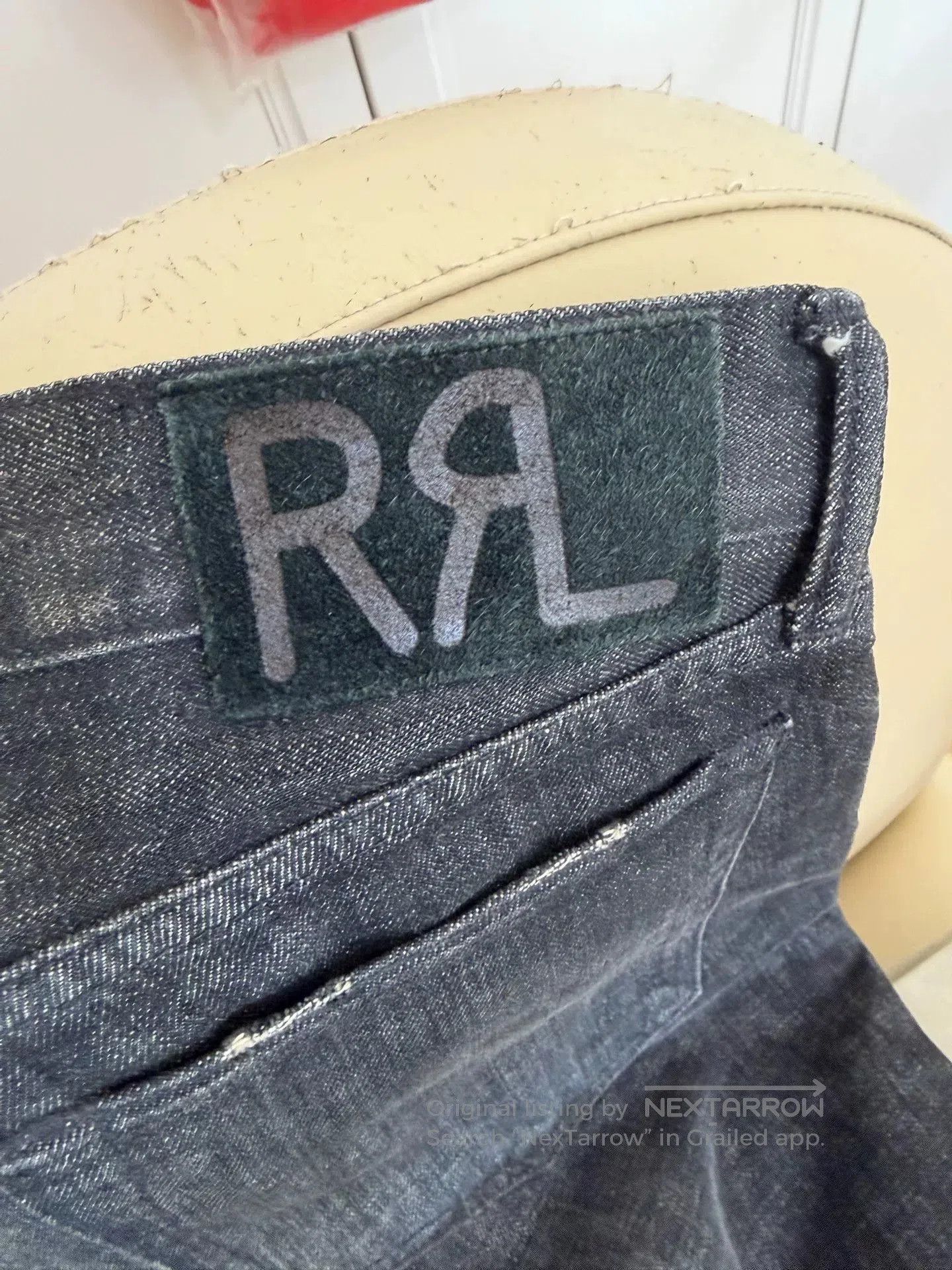 RRL Ralph Lauren RRL Slim Narrow Washed Charcoal Jeans. Size US 31 - 5 Thumbnail