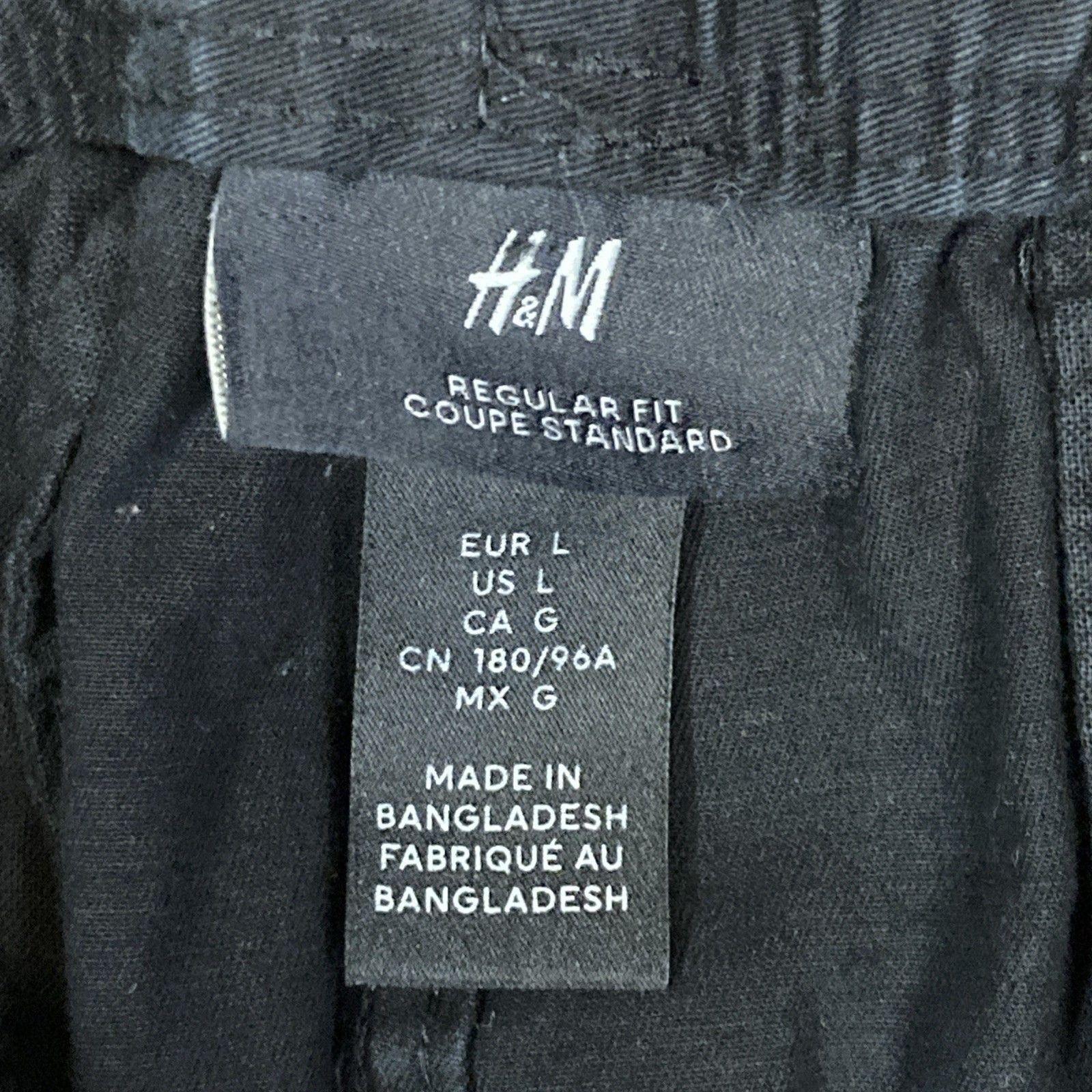 H&M H&M Men's Size Large Loose Fit Utility Pants Black Gorpcore Size US 34 / EU 50 - 5 Thumbnail