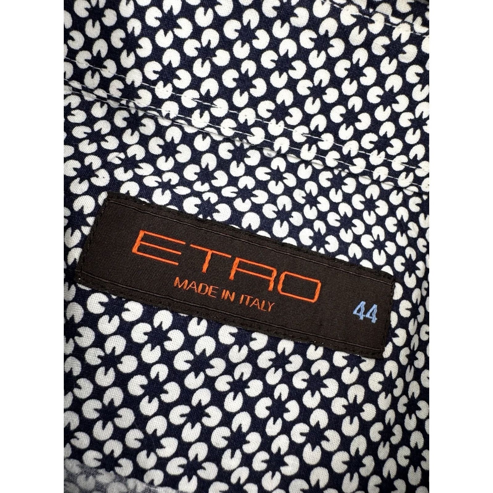 Etro ETRO Floral Shirt Mens 44 Button-Up Long Sleeve Collared Blue White 90s Flower Mens B7.5 Size US XXL / EU 58 / 5 - 5 Thumbnail