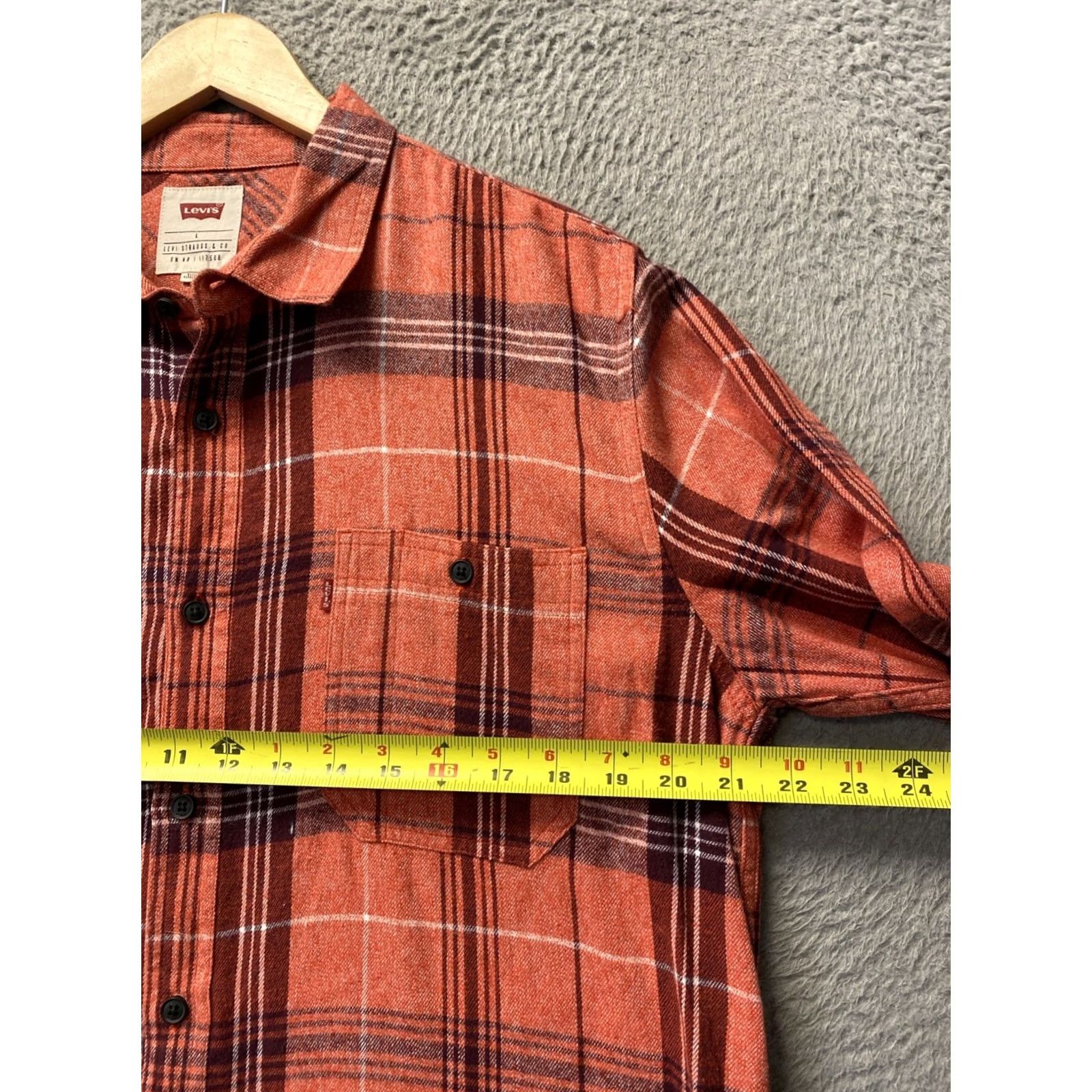 Levi's Levi's Button Shirt Men L Multicolor Plaid Long Sleeve Flannel Cotton /0800 Size US L / EU 52-54 / 3 - 7 Thumbnail