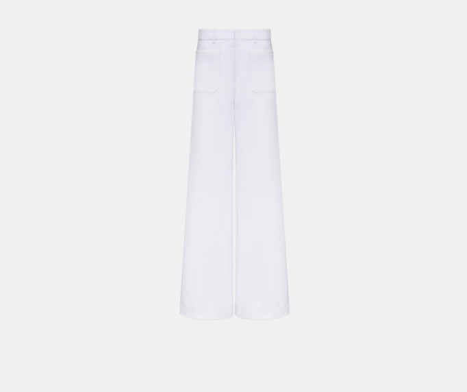 Dior o1w1db10925 442P04 Dioriviera Flared Jeans in White Size 25" / US 0 / IT 36 - 1 Thumbnail