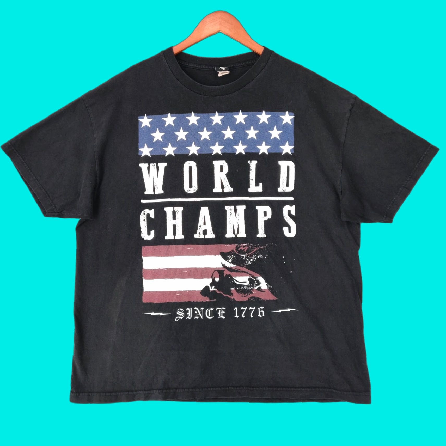 Metal Mulisha Vtg Metal Mulisha T Shirt Mens 2XL XXL Black Short Sleeve USA Flag Skate Grunge Size US XXL / EU 58 / 5 - 1 Thumbnail