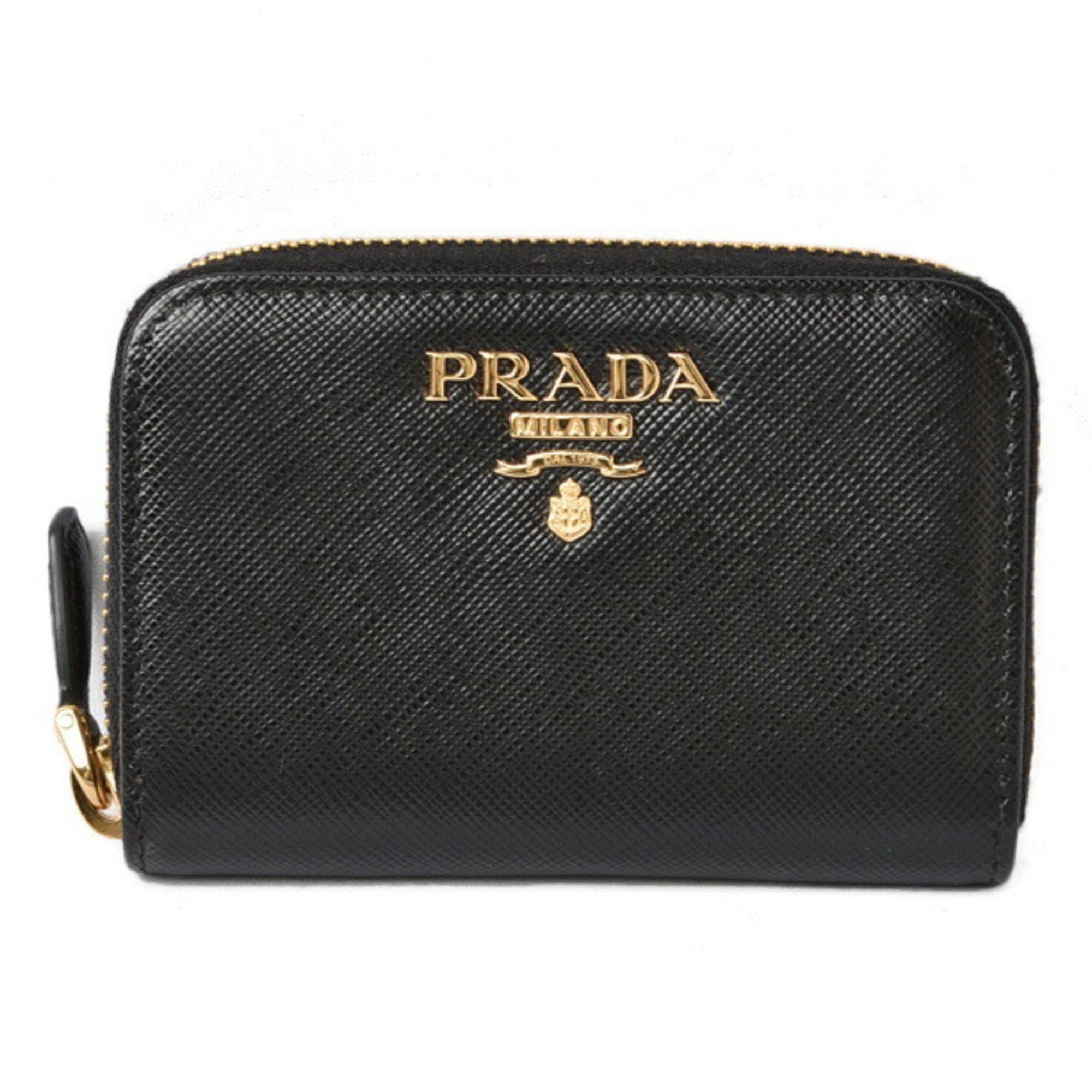image of Prada Wallet Prada Folding 1Ml040 Saffiano Nero Black, Women's