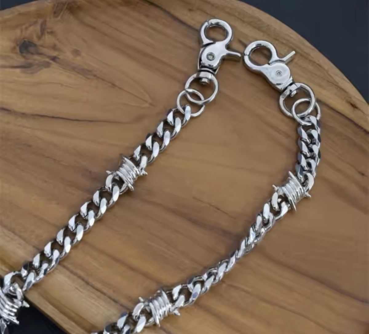 Jewelry Barb Wire Wallet Chain Size ONE SIZE - 3 Thumbnail