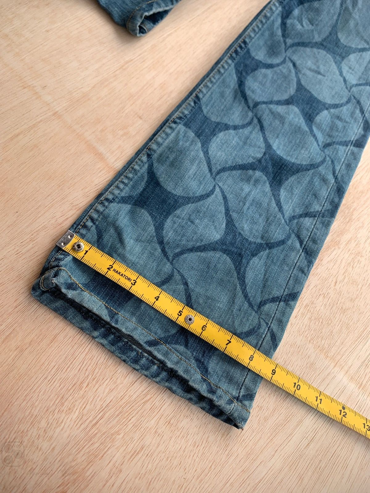 Hysteric Glamour × Japanese Brand Flare Jeans Levis All Over Print Denim Bootcut Size 30" / US 8 / IT 44 - 12 Thumbnail