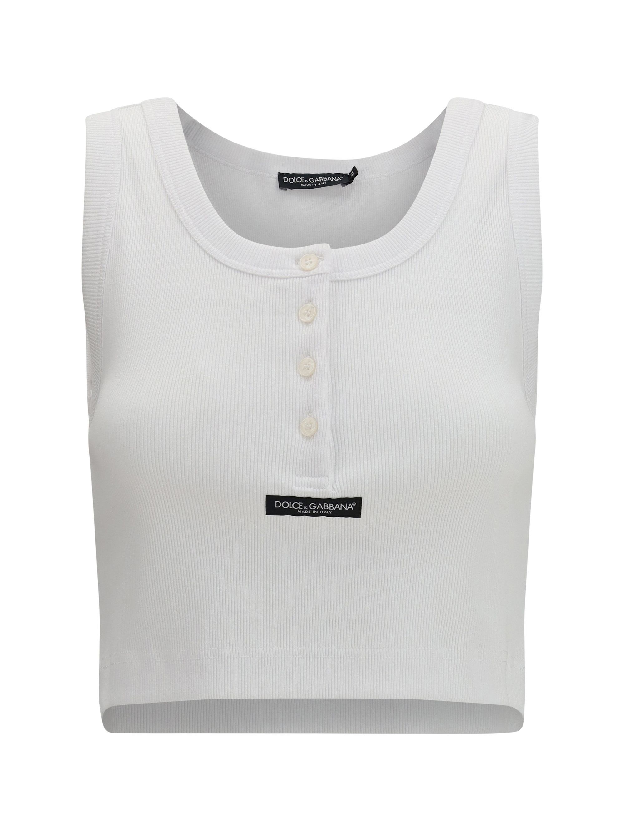 Dolce & Gabbana Ribbed tank Top Size M / US 6-8 / IT 42-44 - 1 Thumbnail