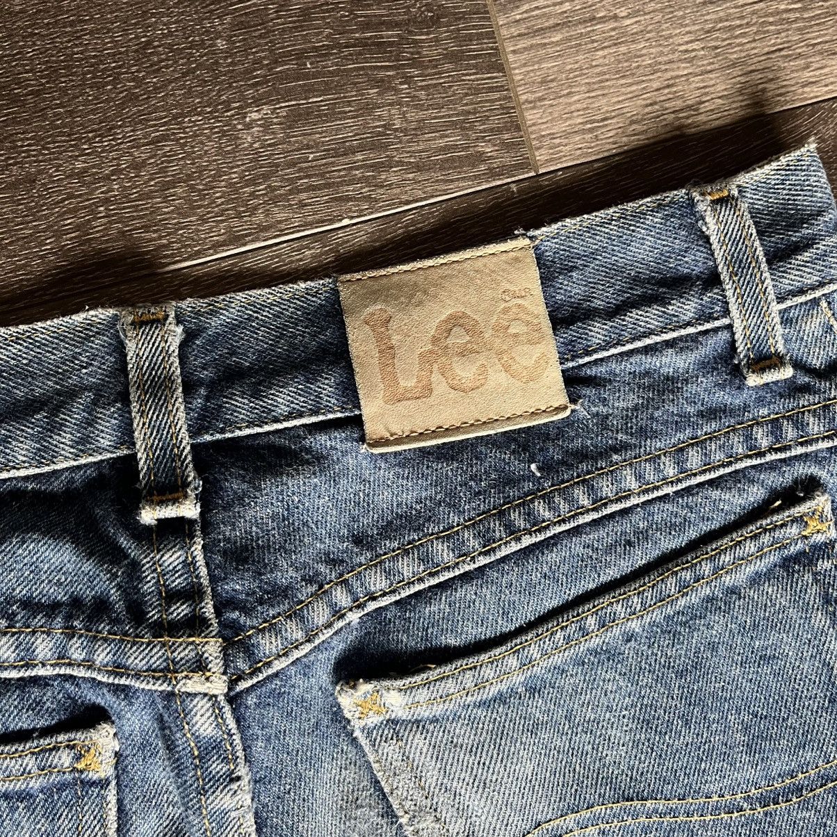 Lee Vintage 1990s Lee Straight Washed Distress Denim Jeans 29x32 Size US 29 - 4 Thumbnail
