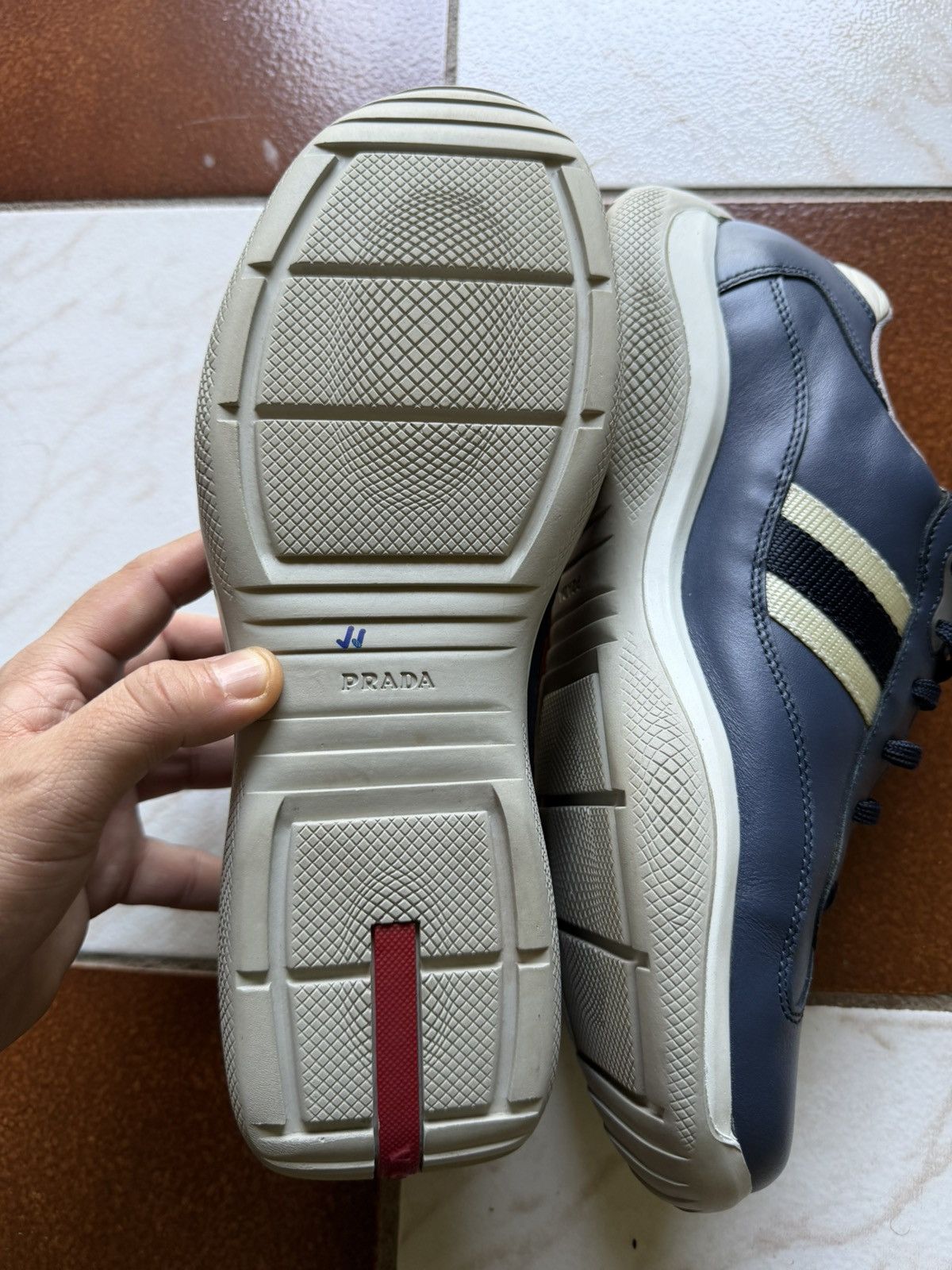 Prada Americas Cup OG Navy Blue Size US 9.5 / EU 42-43 - 4 Thumbnail