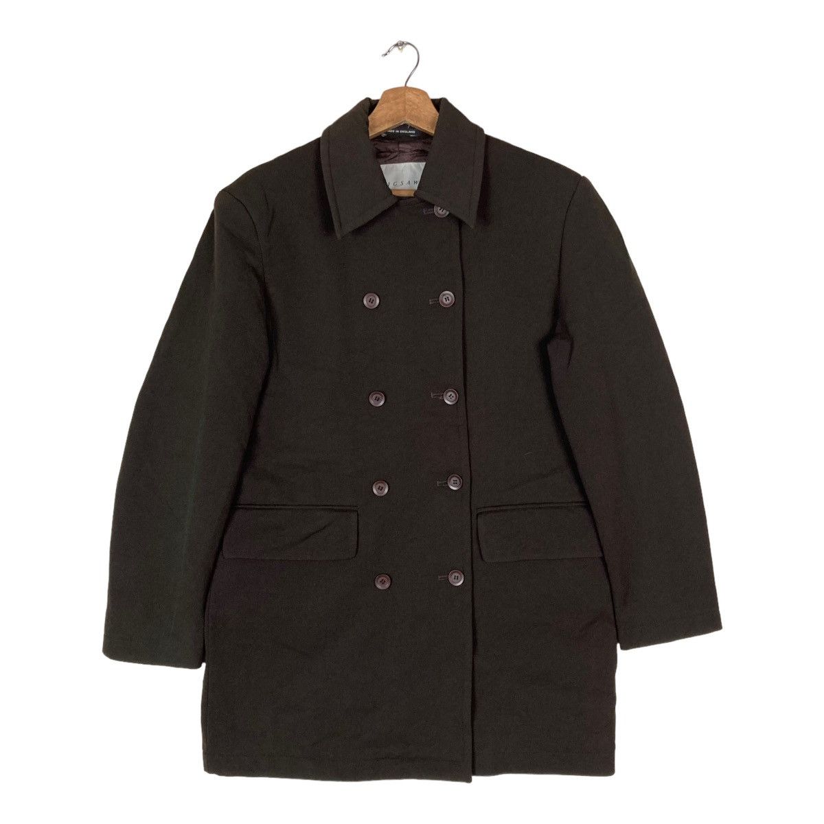 Jigsaw Vintage Jigsaw Double Breasted Womenswear Medium Long Coat Size M / US 6-8 / IT 42-44 - 1 Thumbnail
