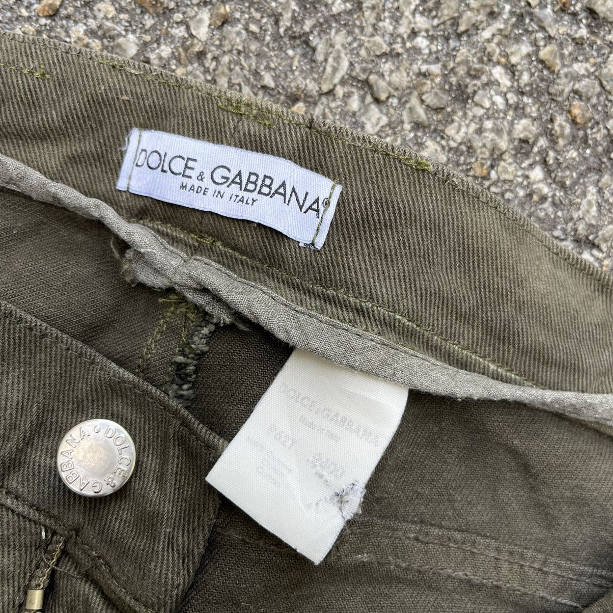 Dolce & Gabbana Vintage Dolce & Gabbana Made In Italy Green Jeans Size US 29 - 9 Thumbnail