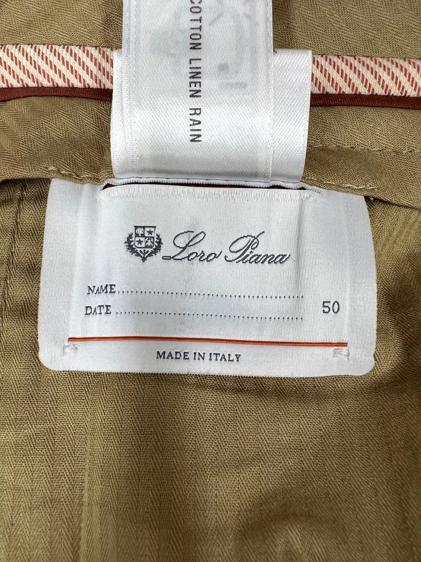 Loro Piana Loro Piana M Ivory Cotton-Linen Relaxed-Straight P NWT 50 Size US 34 / EU 50 - 5 Thumbnail