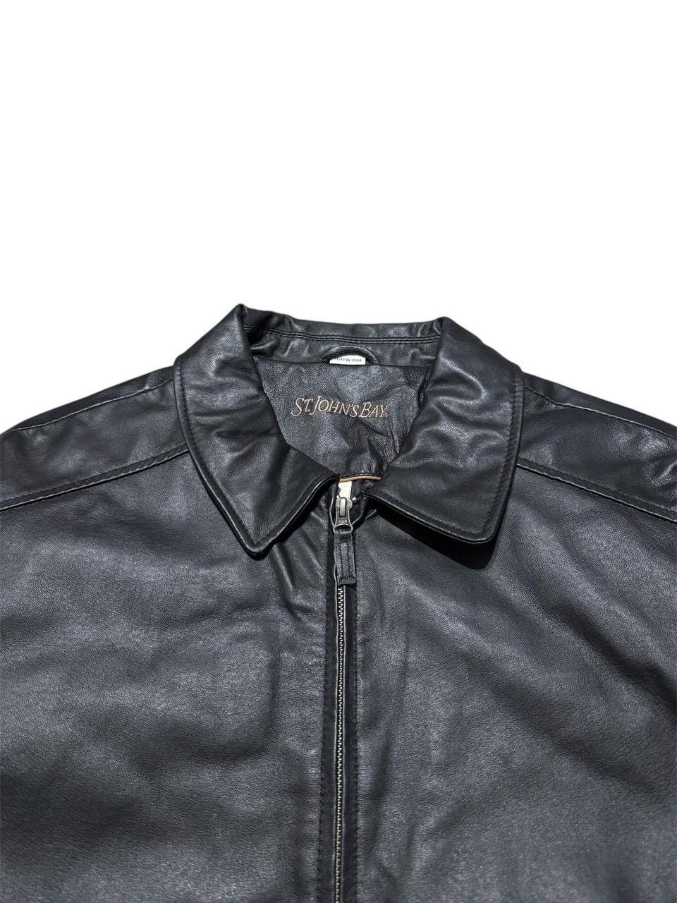 St. Johns Bay 1990s St. John’s Bay Leather Jacket Size US L / EU 52-54 / 3 - 3 Thumbnail
