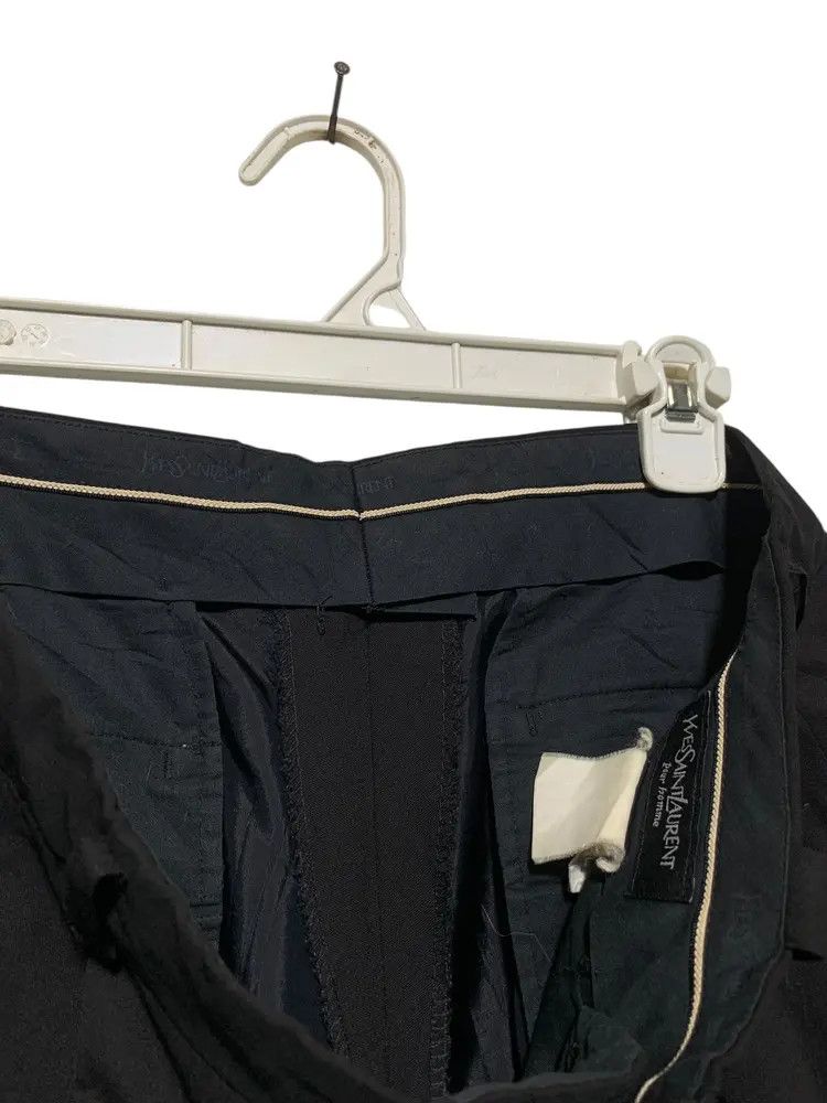 Yves Saint Laurent Vintage Yves Saint Laurent baggy embroidered logo trouser Size US 31 - 10 Thumbnail
