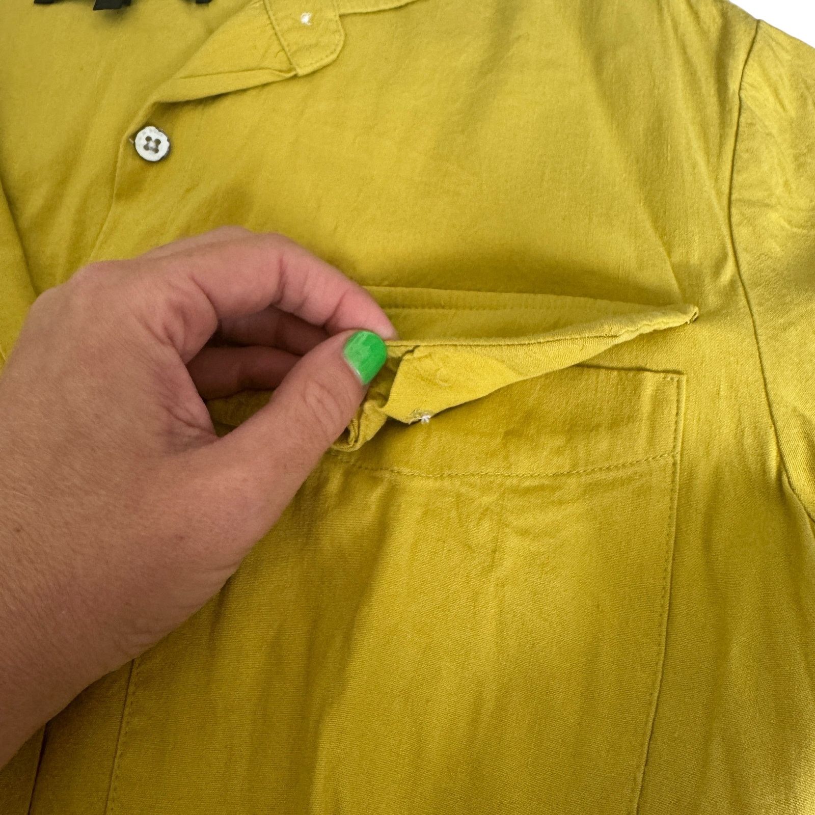 Rag & Bone Rag & Bone Surplus Short Sleeve Romper Chartreuse Green Size 25" / US 0 / IT 36 - 8 Thumbnail