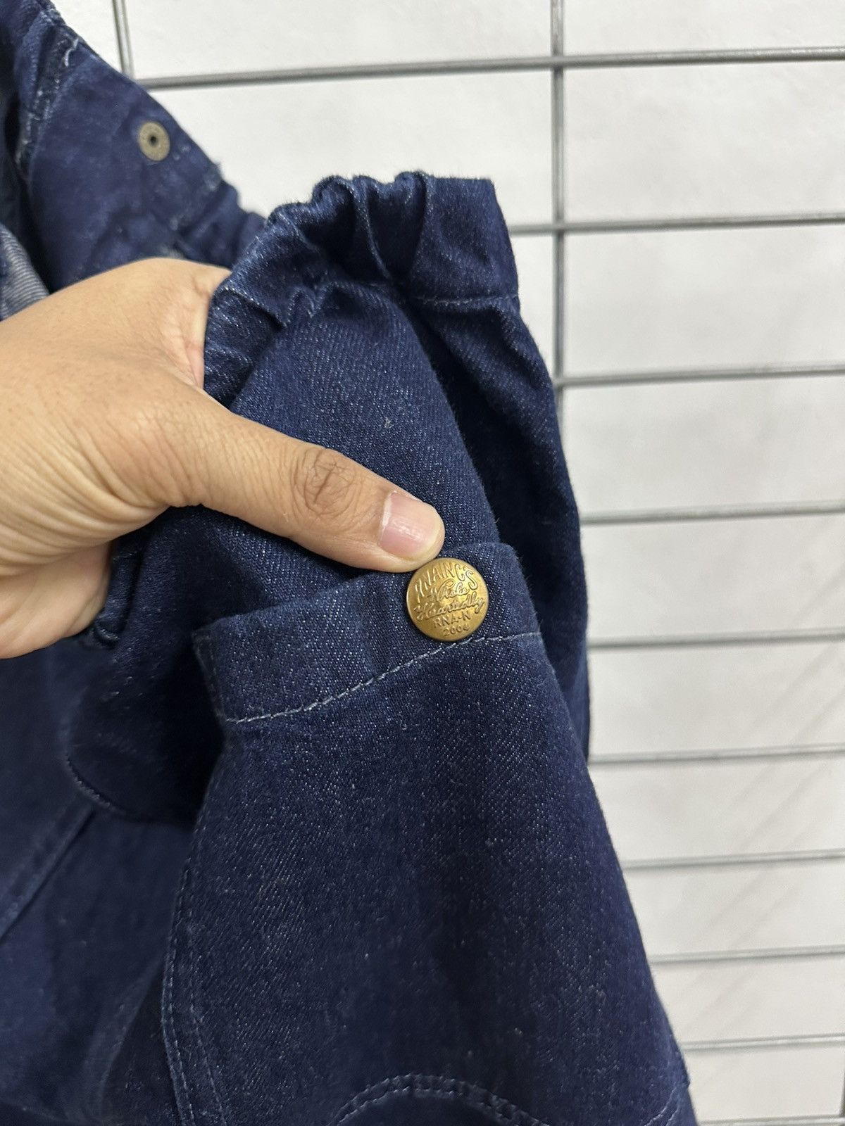 Japanese Brand Rare Beautiful RNA Inc Slanted Flap Pocket Wife Baggy Jeans Size US 32 / EU 48 - 7 Thumbnail