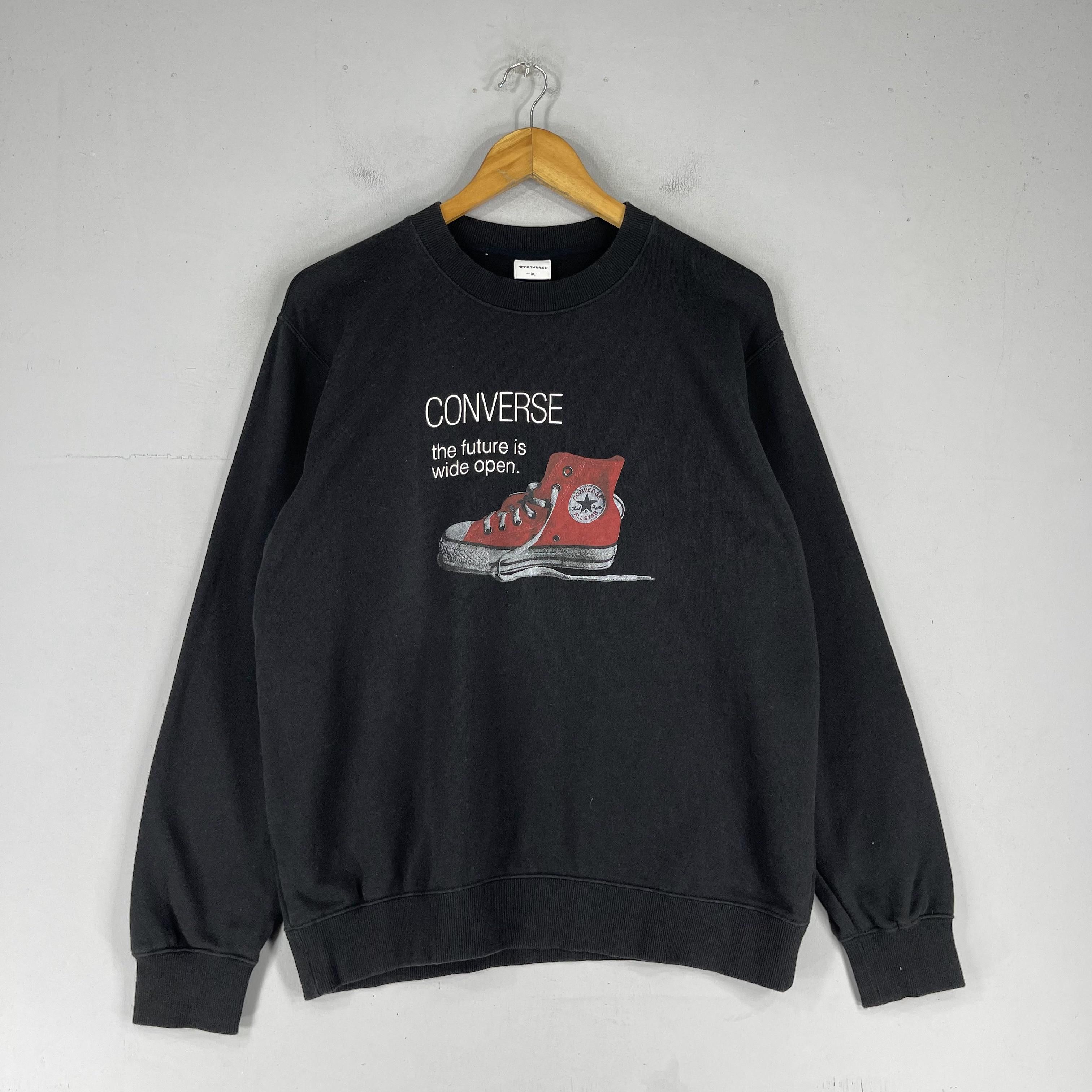 Converse × Vintage Vintage CONVERSE ALL STAR Spellout Printed Sweatshirt Size US M / EU 48-50 / 2 - 3 Thumbnail