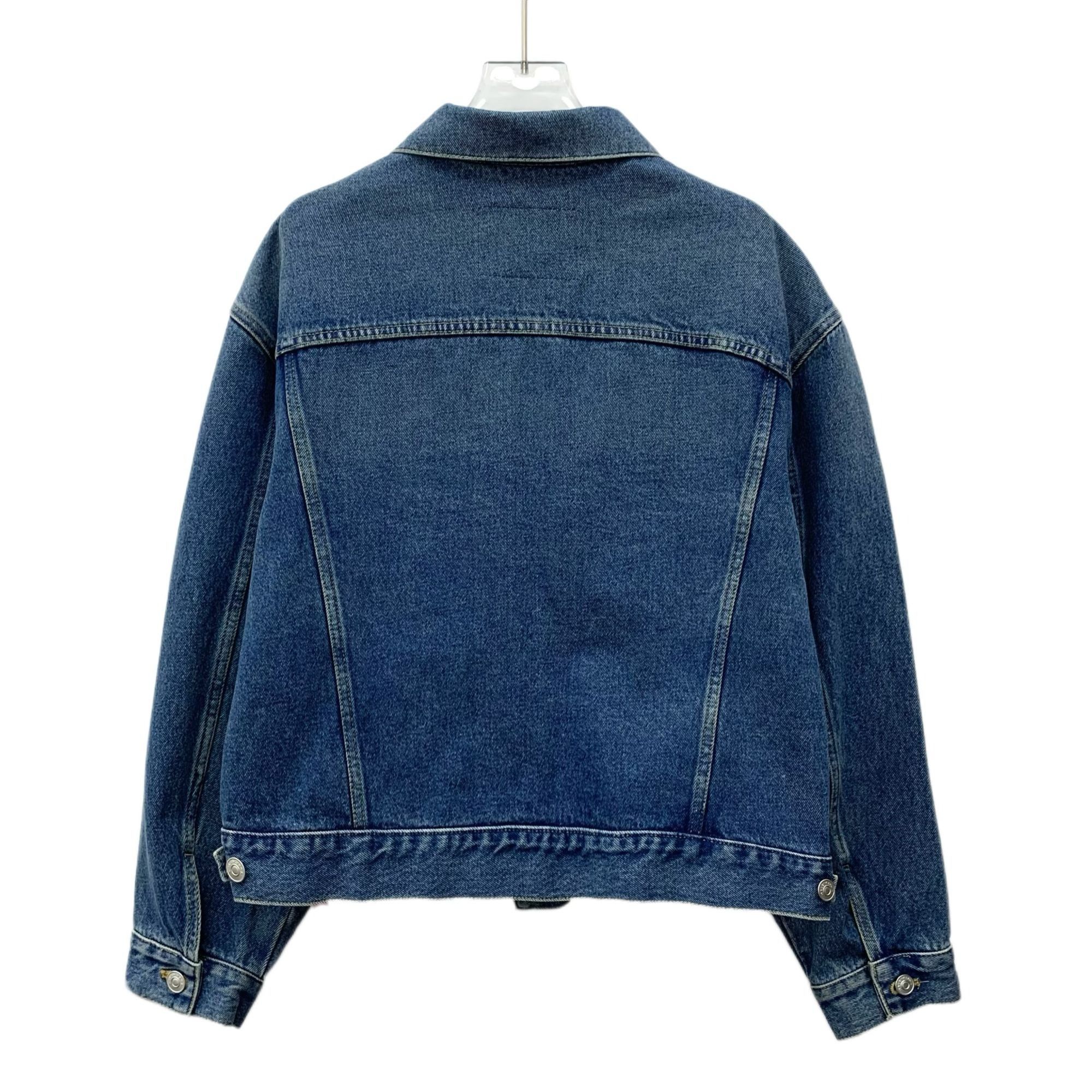 Balenciaga Balenciaga Deep Blue Washed Denim Jacket Lapel Single-Breast Size XS / US 0-2 / IT 36-38 - 8 Thumbnail