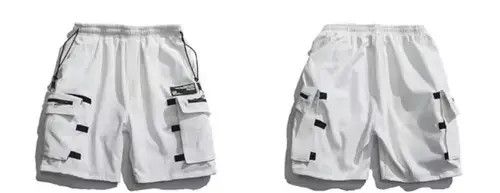 Japanese Brand 20SS Indigo Union Japan White Big Pocket Worker Shorts Size US 32 / EU 48 - 4 Thumbnail