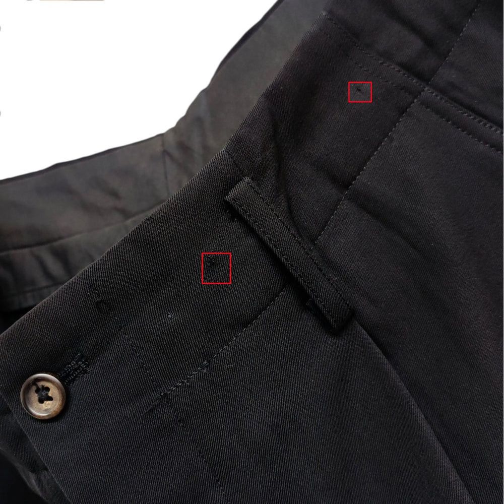 Yohji Yamamoto Yohji Yamamoto pour homme/ 80s Round Logo Scratched Pants Size US 34 / EU 50 - 9 Thumbnail