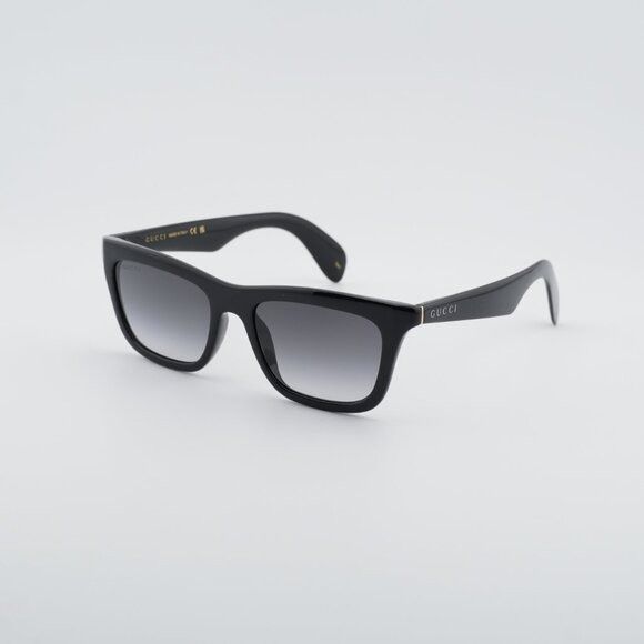 Gucci Gucci GG1933S 001 Sunglasses Shiny Black Square Frame, Smoke Size ONE SIZE - 1 Thumbnail