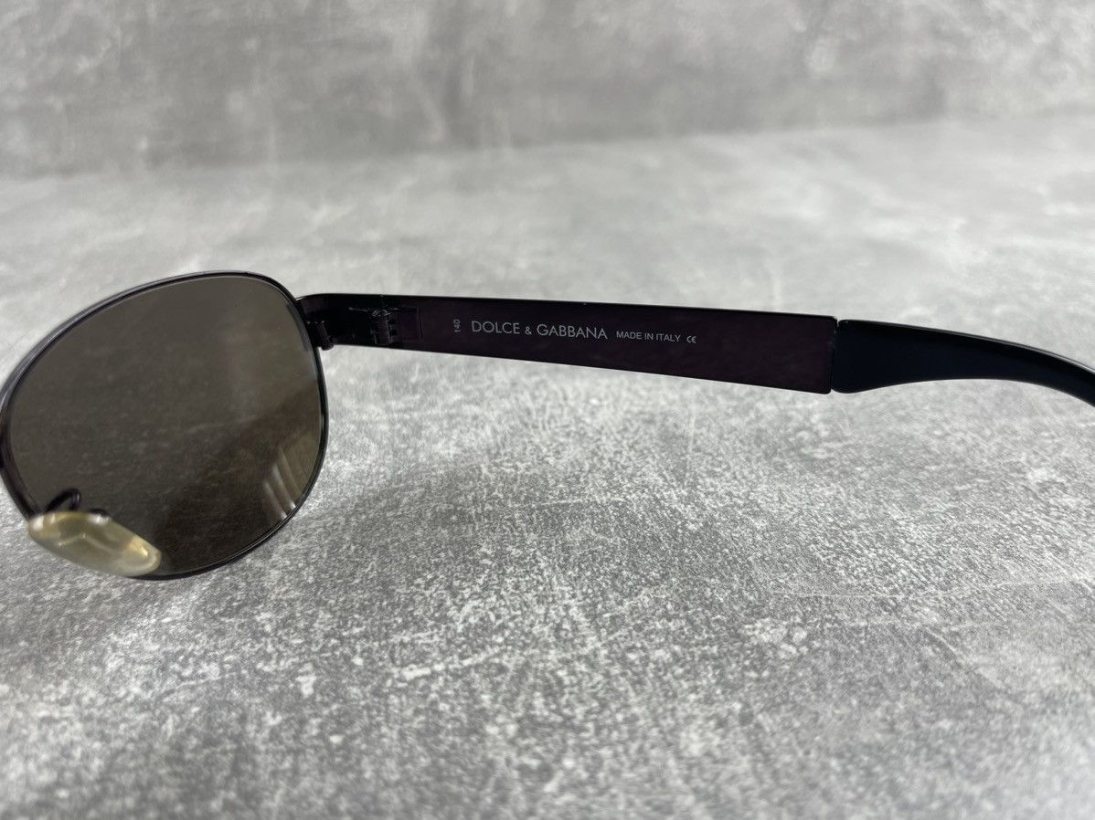 Dolce & Gabbana Dolce & Gabbana Old Money 00s Oval Purple Sunglasses Size ONE SIZE - 10 Thumbnail
