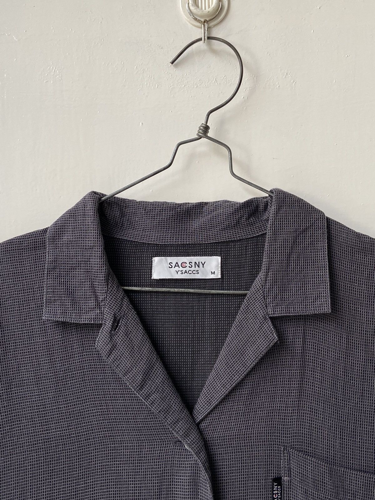 Designer × Japanese Brand × Yohji Yamamoto SACSNY Y’SACCS Grey Long Shirt Size US M / EU 48-50 / 2 - 4 Thumbnail