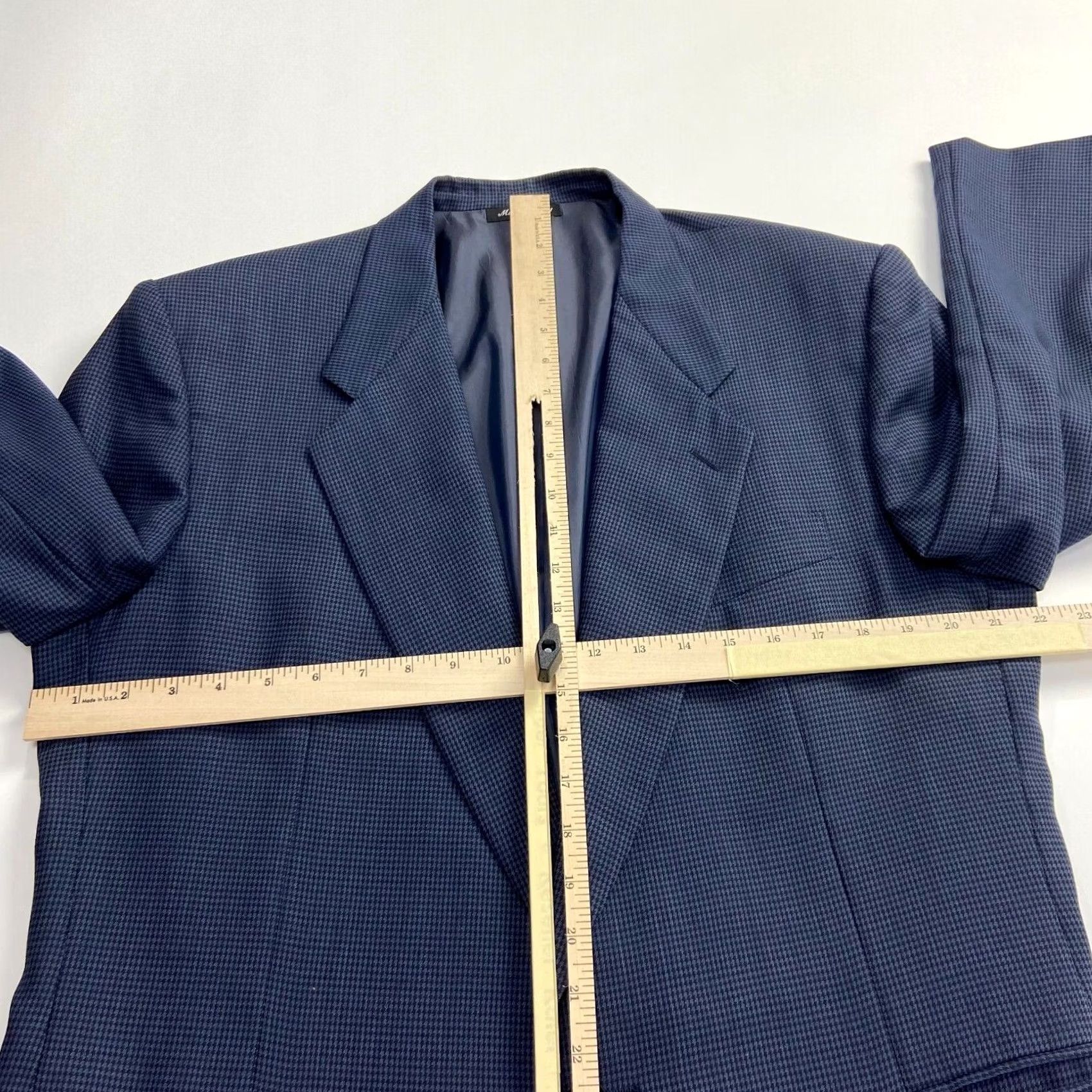 Pal Zileri Pal Zileri CERRUTI ITALY 54 Wool Blend One Button Houndstooth Sport Suit Coat Shirt? Size 54R - 7 Thumbnail