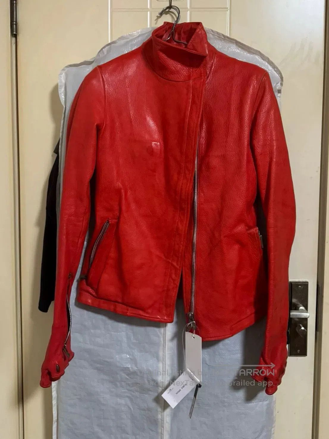 Carol Christian Poell Carol Christian Poell Red Leather Jacket. Size US XXS / EU 40 - 1 Thumbnail